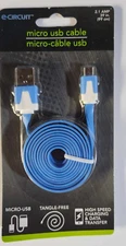 E-Circuit Micro USB Blue Cable