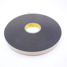 3M 1" x 36Yds Black Double Sided Coated Polyethylene Foam Adhesive Tape 4496B