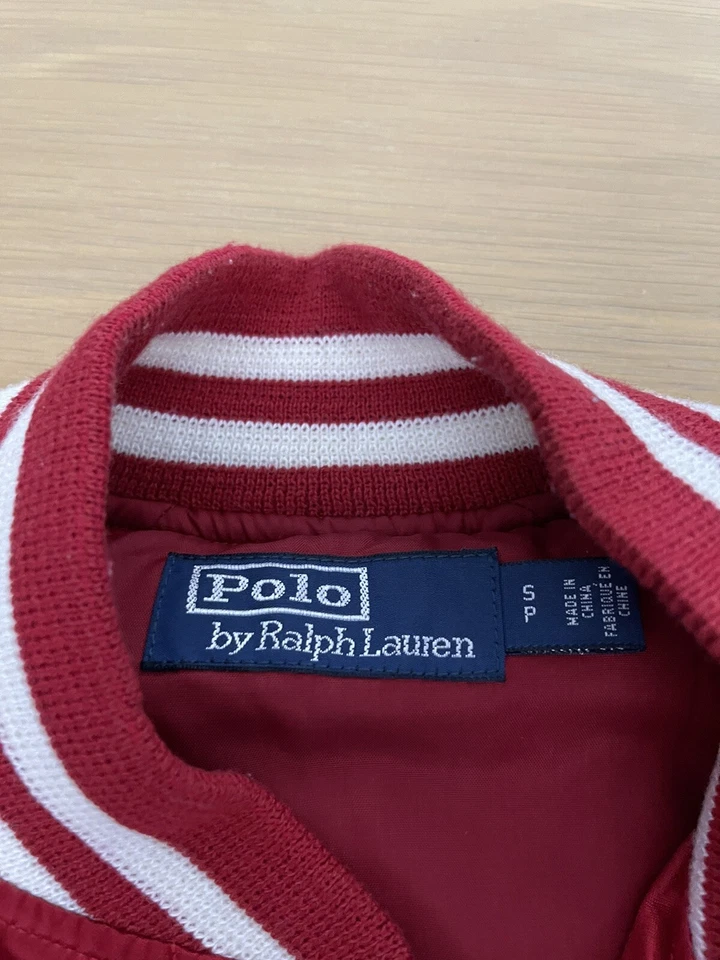 Jaqueta bombardeiro Polo Ralph Lauren New York Yankees pequena vermelha Bronx RRL rugby XS - Imagem 4 de 4