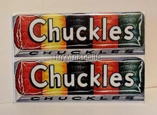 Vintage CHUCKLES JELLIED CANDY 2" x 3" Fridge MAGNET Art CANDIES