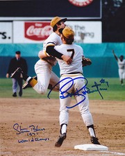 STEVE BLASS / BOB ROBERTSON  PITTSBURGH PIRATES 1971     ACTION SIGNED 8x10