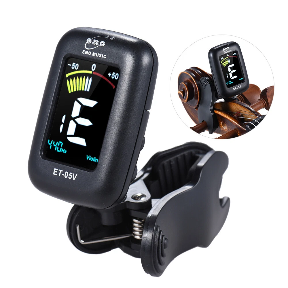 eno ET 05V Digital Clip on Tuner Automatic Tuning Mode LCD Display
