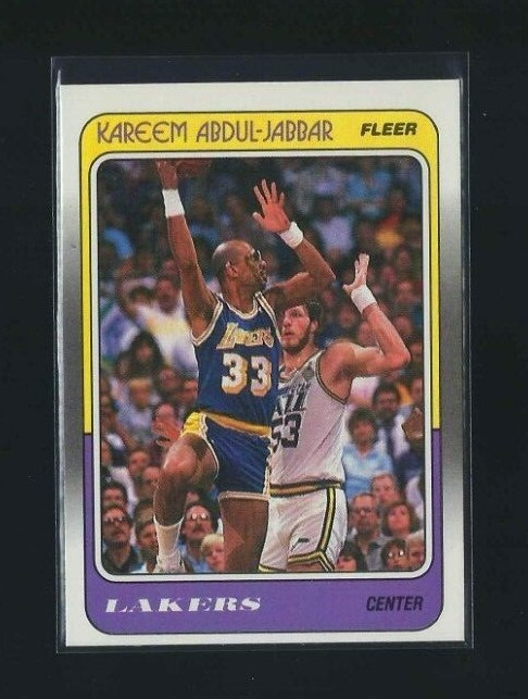 1988 Fleer Basketball Kareem Abdul-Jabbar #64 NM+