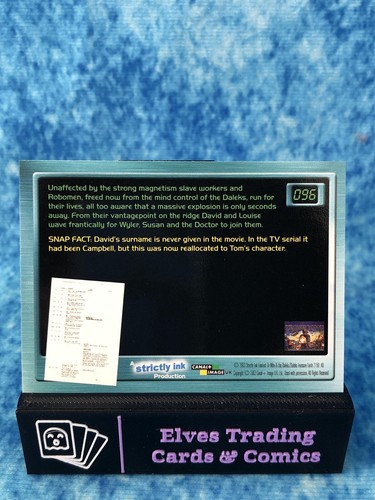 Doctor Who: Big Screen SINGLE Non-Sport Trading Card by Strictly Ink 2003 - Picture 196 of 204