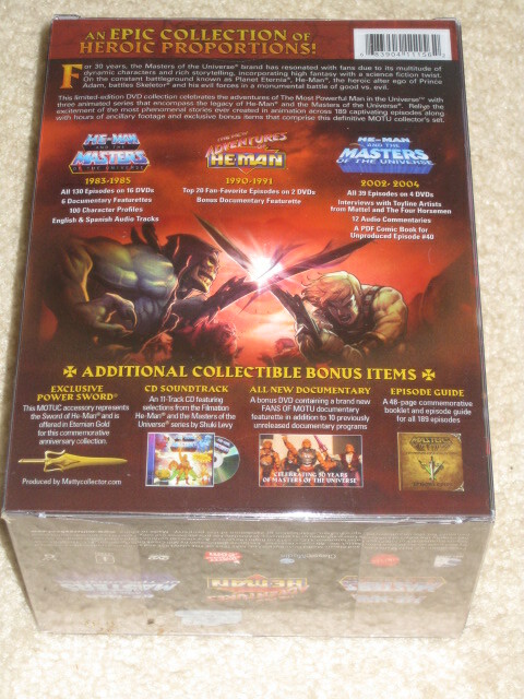 Masters of the Universe DVD 30th Anniversary 22 DVDs/CD/Power