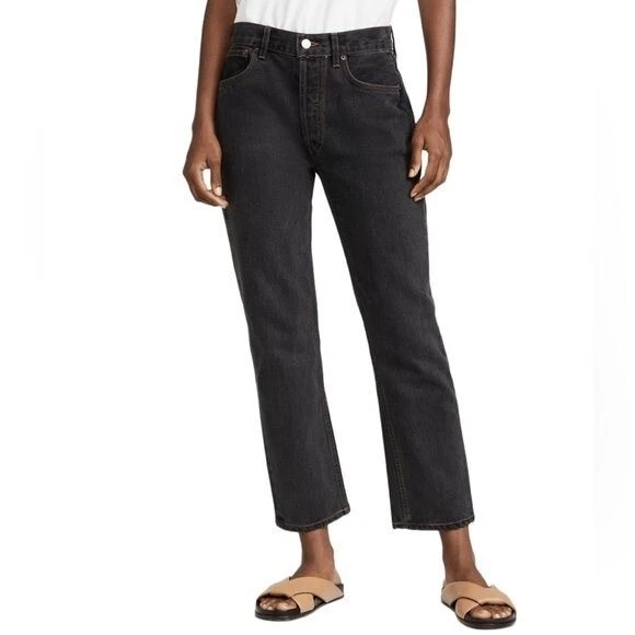 Still Here Canyon Rainbow Tate Jeans Washed Black Sz 27