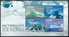 2011 AAT SG#202 Icebergs mini sheet Mint MUH MNH