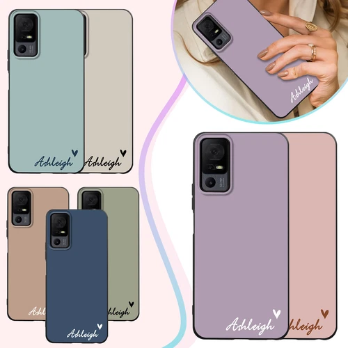 Skin Cover For TCL 605 50 XE 50 XL 505 501 Personalised Name Phone Case Silicone