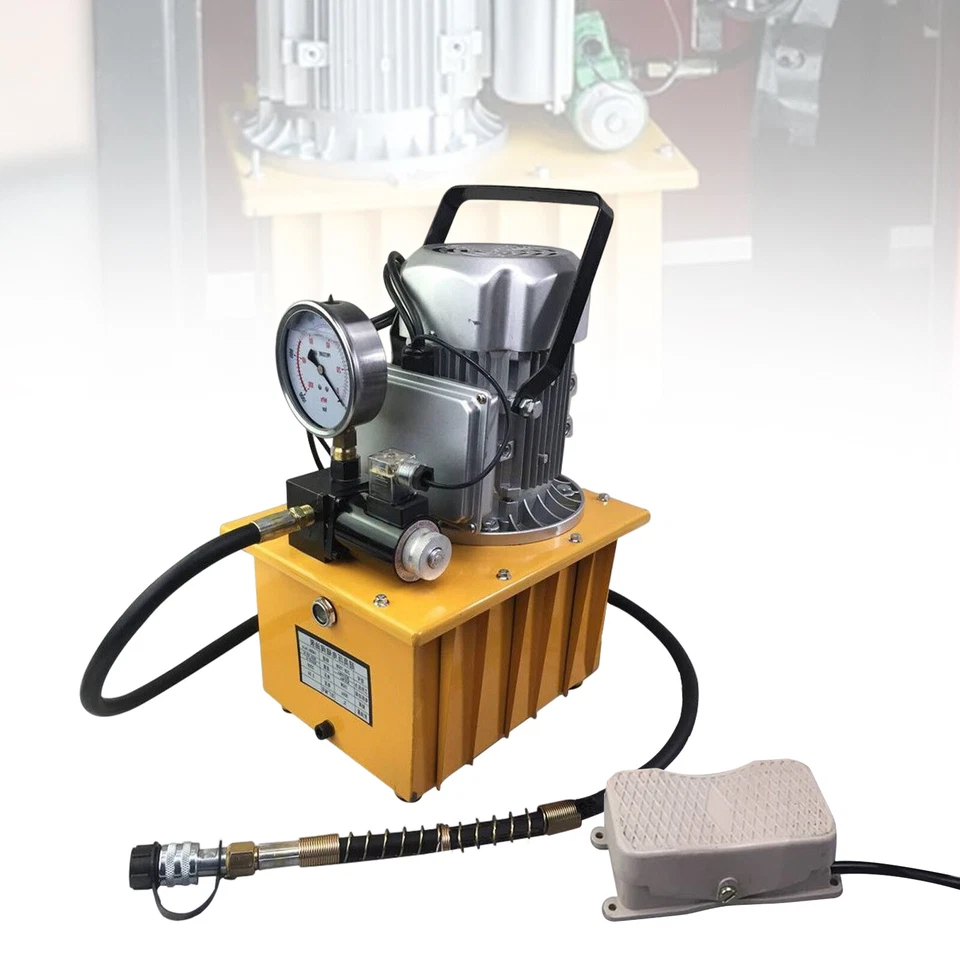 Pedal de bomba hidráulica elétrica válvula solenóide de ação única 110V 10000psi - Imagem 4 de 4