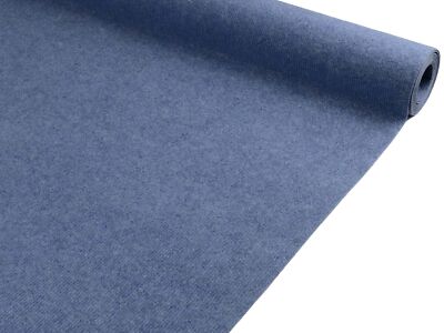 Eventteppich RIPS MALTA Blau Messeteppich Läufer Hochzeitsteppich versch. Größen