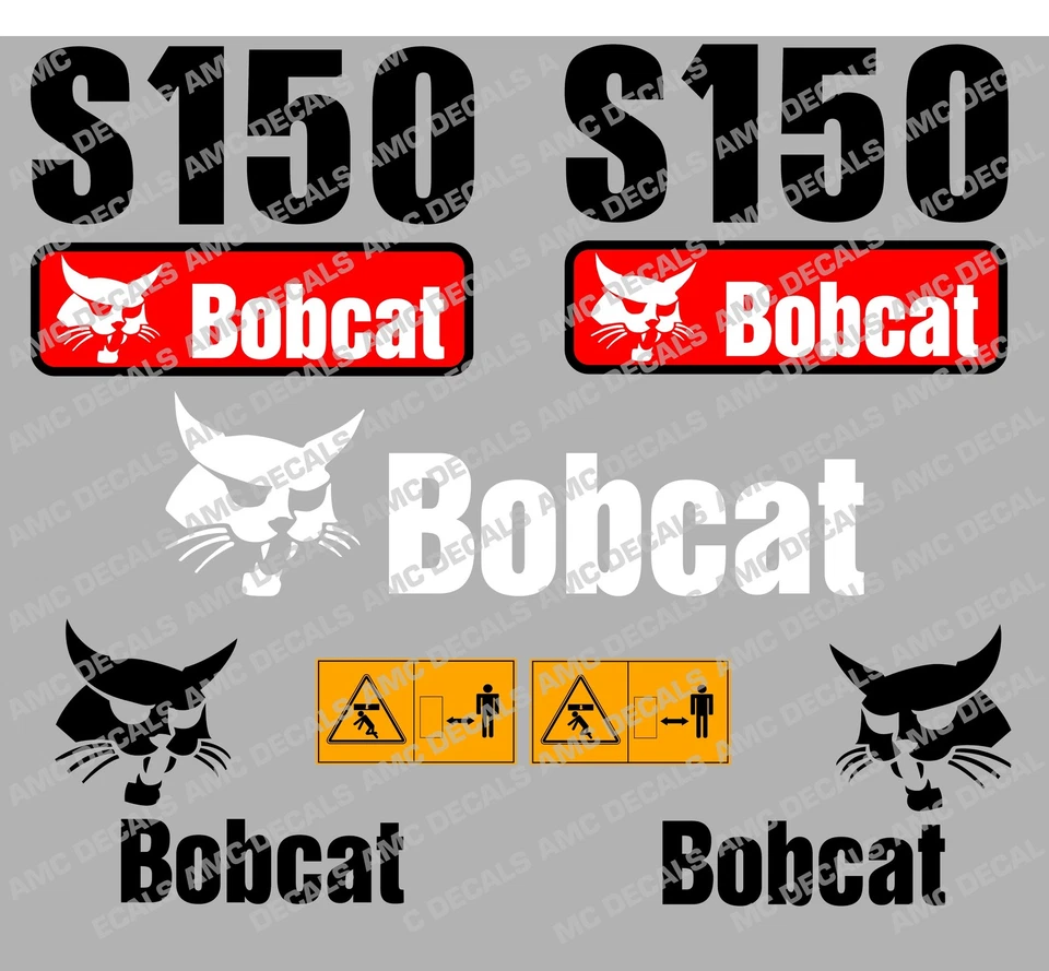 Bobcat S150 Skid Steer Aufkleber Satz - Bild 1 von 1