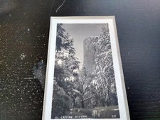 1913 El Capitan Winter Scenic RPPC Photo Postcard