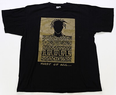 Rare VTG NIKE Invictus William Ernest Henley Poem First of All T Shirt 90s SZ XL