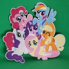 Parche bordado grande My Little Pony Herd 7 1/2 pulgadas de alto (parche para chaqueta)