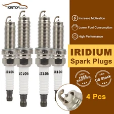 4x Double Iridium Spark Plugs For Honda Fit 2015-2020 L4 1.5L 90137