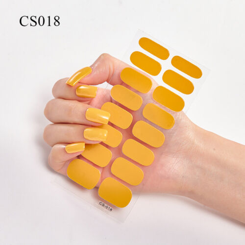 16 puntas pegatina para uñas hágalo usted mismo manicura envolturas completas para uñas calcomanía para uñas 3D papel mate 🙂 - Imagen 11 de 42