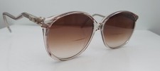 Vintage ORA Bella Gray Translucent Oval Sunglasses Hong Kong FRAMES ONLY