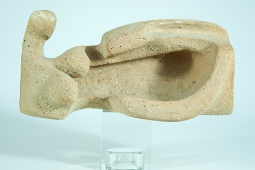 Sculpture Design Sandstone Lodereau La Terminal Woman Laying Ceramic Modern 20e - Picture 7 of 8