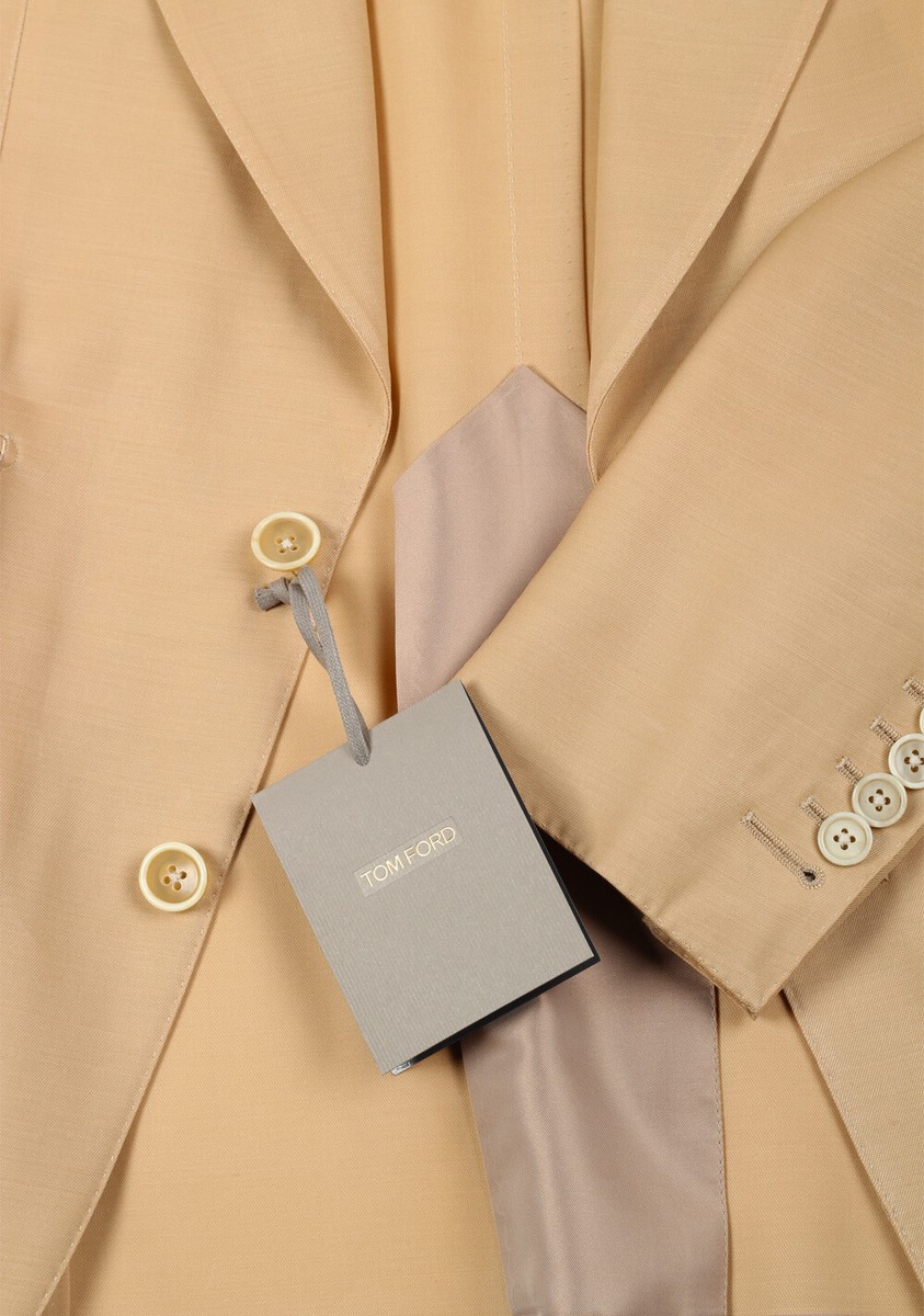 TOM FORD ベージュ スーツ 7-46 R TOM FORD Atticus Beige Suit Size 46 / 36R U.S. New With Tags