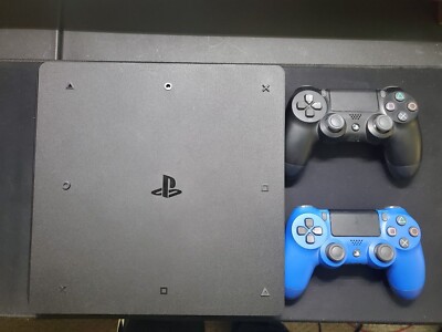 Sony PlayStation 4 Slim 500GB CUH-2015A Black GameConsole + 2 Controllers_NO BOX