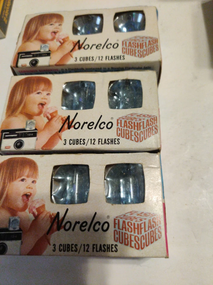 Лот из 9 кубиков вспышки Norelco упаковка - Изображение 2 из 3