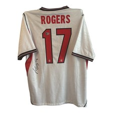 Morgan Rogers Signed Shirt ACG Authentication ENGLAND World Cup 26 JERSEY Villa