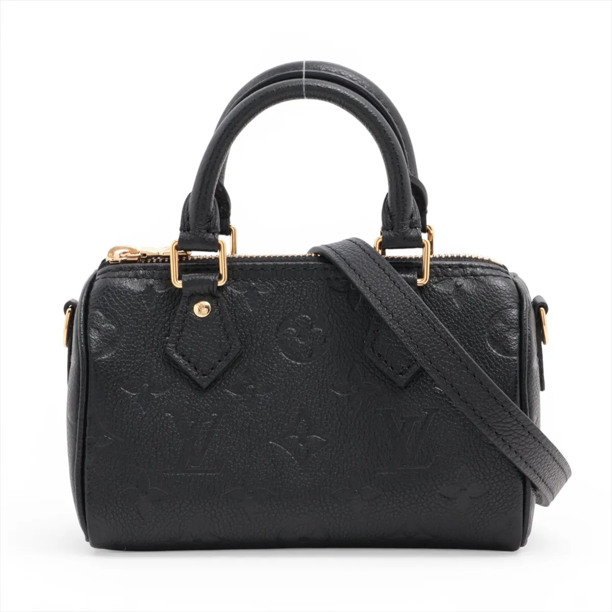 Louis Vuitton Monogram Empreinte Nano Speedy M82450 Black There was an RFID resp
