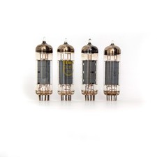 Matched Quad TESLA EL84 Tubes 6P14P-EV, E84L, 6BQ5 from 60-s, TESTED
