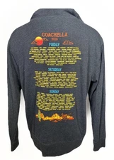 Coachella Festival 2018 Beyonce The Weeknd Eminem Full Zip Hoodie Men's LARGE