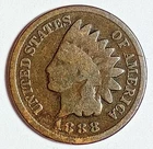Indian Head Penny Lot of "1" VERY NICE 1888 GOOD OR BETTER°$ FREE SHIPPING $#755