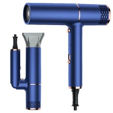 Professional Ionic Hair Dryer 1500W Foldable Travel Hairdryer 3 Speeds Navy