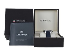 TAG Heuer Aquaracer WAY101C Blue 43mm Quartz Men's Watch + Box & Manual 2