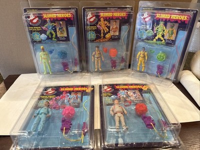 Lot Of 5 Sealed Kenner Ghostbusters Action Figures Slimed Heroes Egon Peter Ray