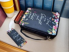 Stylish Portable Bible Cover Book Bag Carrying Case for Church and Outdoor