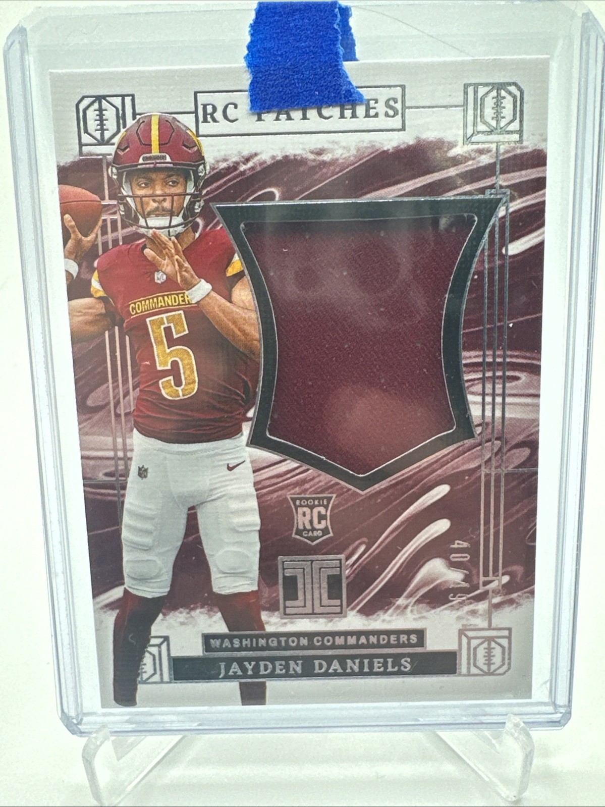 2024 Impeccable Jayden Daniels RC Logo Patches Rookie #/49