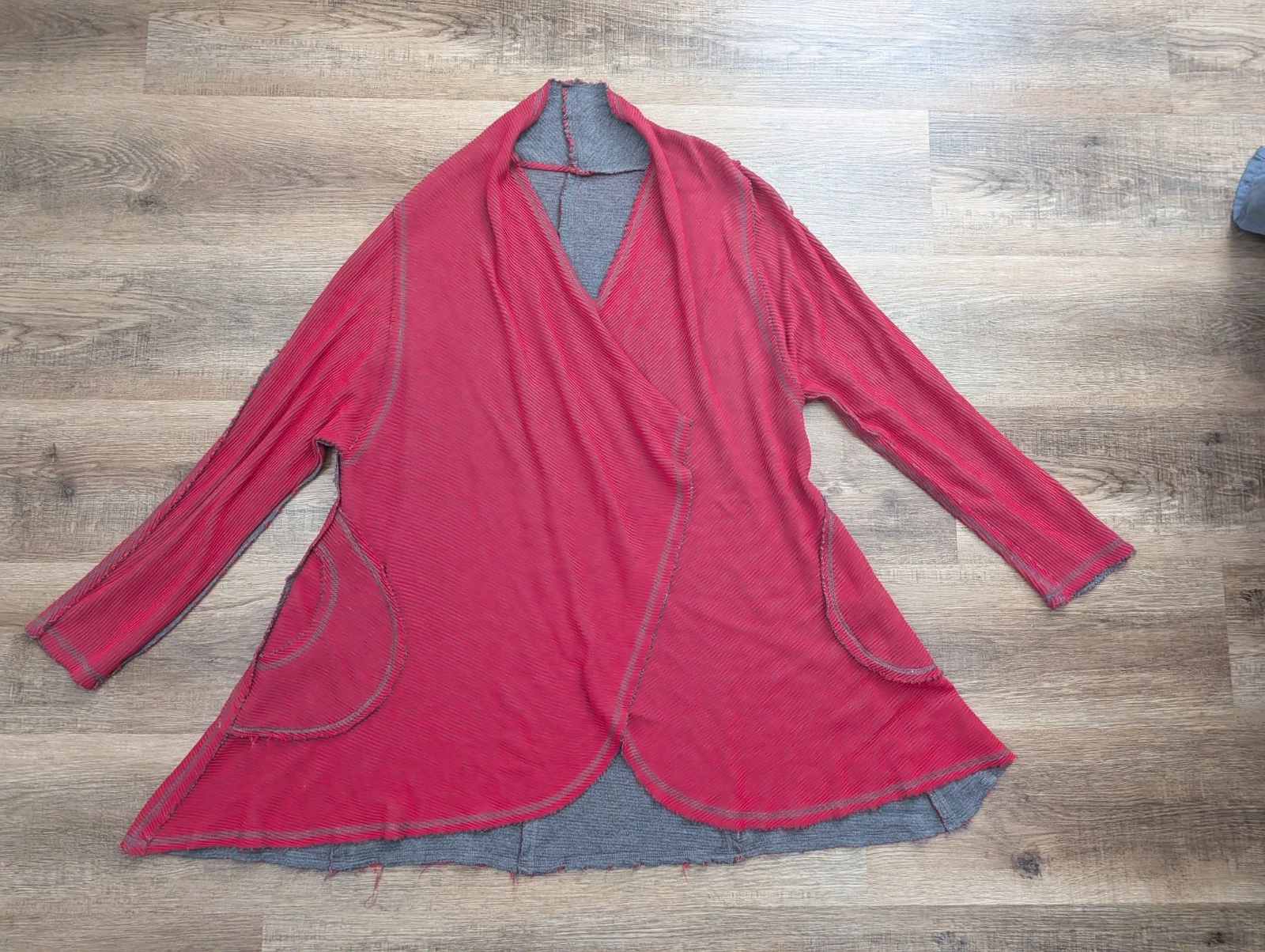 Parsley & Sage Women's Reversible Poncho Shawl Wrap Size S GUC Boho