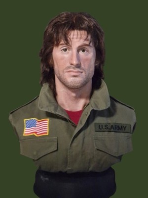 Rambo First Blood Silikon Büste 1:1 Silicone Bust Silvester Stallone