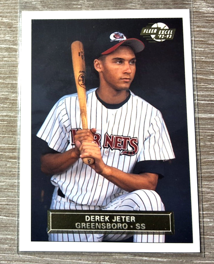 DEREK JETER 1992-93 FLEER EXCEL PRE-ROOKIE CARD #210   N.Y. YANKEE HOF LEGEND