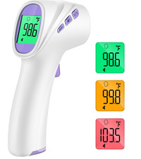 Forehead Thermometer for Adults and Kids, Non Contact, 1S Result Purple 