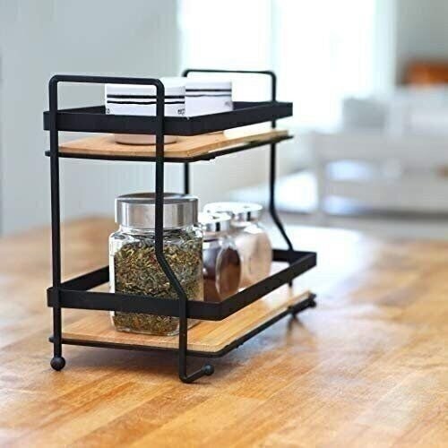 AQ Organizational 2-Tier Home Storage Tray for Vanity, Dresser, Bathroom, or... - Picture 5 of 7