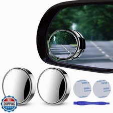 2 pcs Blind Spot Mirrors, 2" Round HD Glass Convex 360  Wide Angl