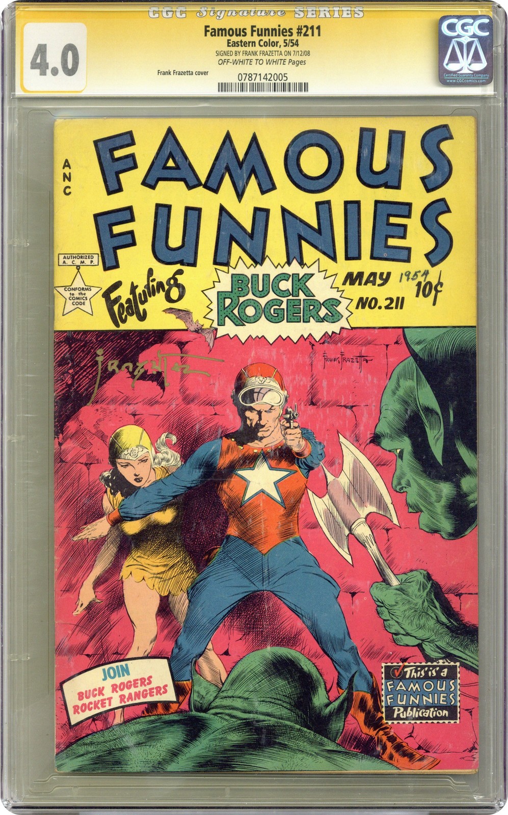 Famous Funnies #211 CGC 4.0 SS Frazetta 1954 0787142005