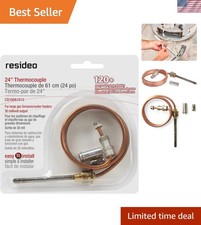 Universal 24-Inch Copper Thermocouple for Gas Boilers & Heaters - Quick Install
