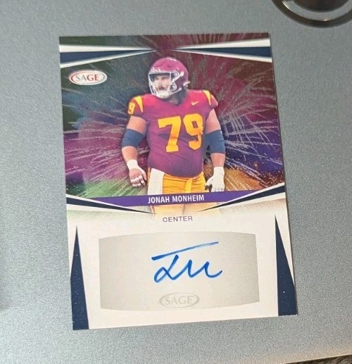 2025 Sage Football - Auto - Autograph - Jonah Monheim (USC)