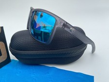 Costa Del Mar Matte Smoke-Clear Frame /Green Mirror Polarized Sunglasses 580p