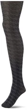 Houndstooth Tights with Non-Control Top and Reinforced Toe - 4918