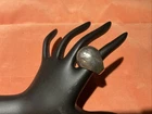 ARTISAN MADE Sterling Silver Vintage  Brutalist Ring Size 5.5 RUSTIC DOME 24.8gr
