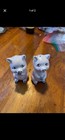 vintage ceramic pig salt and pepper shakers — photo 1