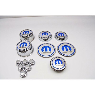 Deluxe Cap Covers Purple CF Vinyl MOPAR M Inlay 13p for 08-17 Challenger V8 6.4L