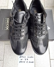 Scarpe Geox uomo sneaker n° 39 neri in pelle come nuovi.